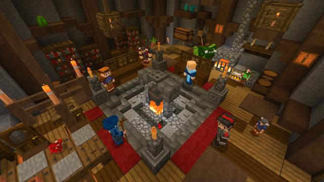 Screenshot from the Minecraft Bedrock DLC Advanced Dragons