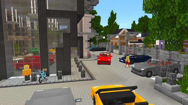 Screenshot from the Minecraft Bedrock DLC Be a Millionaire!