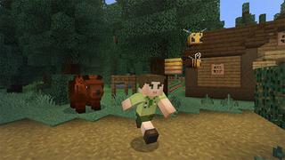Screenshot from the Minecraft Bedrock DLC Be a Scout!