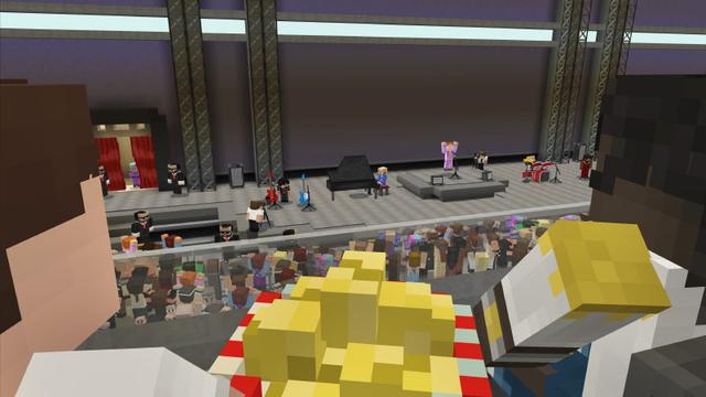 Screenshot from the Minecraft Bedrock DLC Be a Superstar!