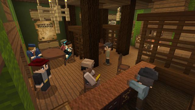 Screenshot from the Minecraft Bedrock DLC Buffalo Town - Roleplay