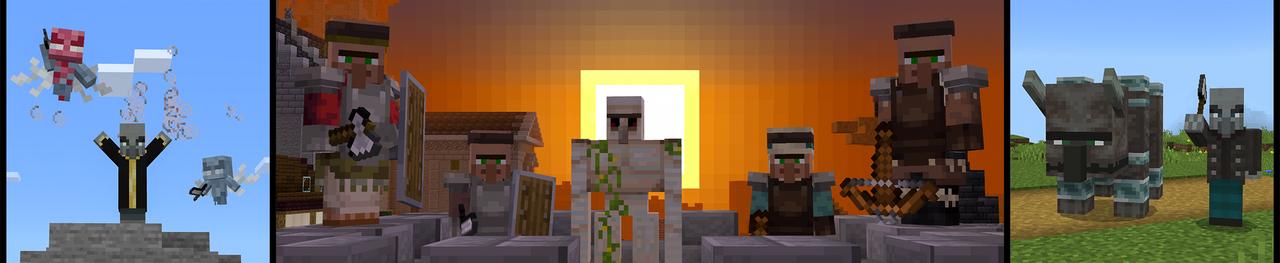 Panorama from the Minecraft Bedrock DLC Castle Defender