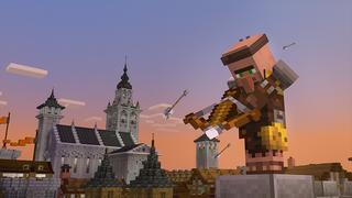 Screenshot from the Minecraft Bedrock DLC Castle Defender