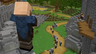 Screenshot from the Minecraft Bedrock DLC Castle Defender