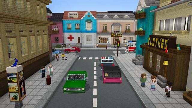 Screenshot from the Minecraft Bedrock DLC City Life – Roleplay
