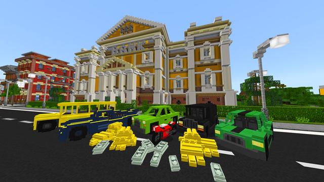 Screenshot from the Minecraft Bedrock DLC Cops and Robbers - Roleplay