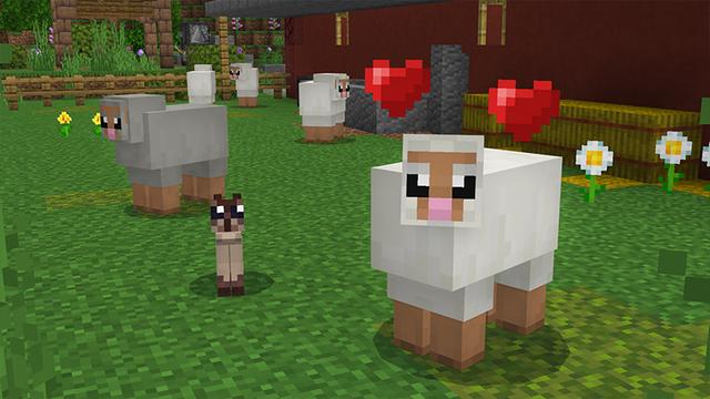 Screenshot from the Minecraft Bedrock DLC Cute Farm