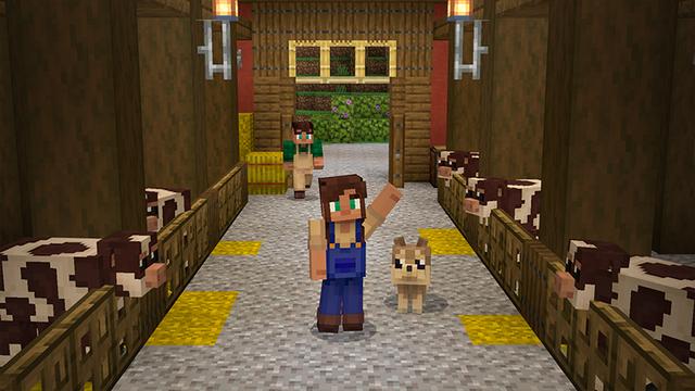 Screenshot from the Minecraft Bedrock DLC Cute Farm
