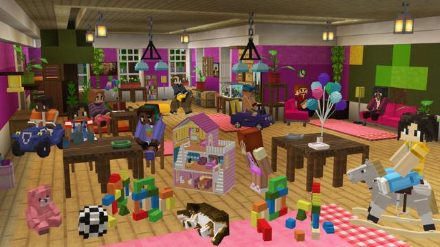 Screenshot from the Minecraft Bedrock DLC Daisy Daycare – Roleplay