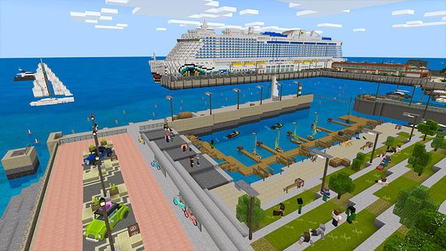 Screenshot from the Minecraft Bedrock DLC Dream Island – Madeira