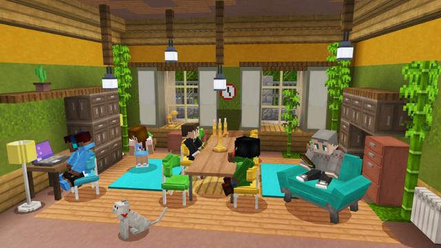 Screenshot from the Minecraft Bedrock DLC Furniture