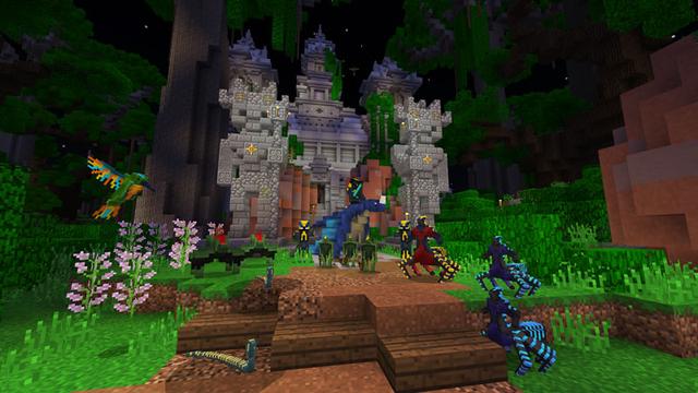 Screenshot from the Minecraft Bedrock DLC Giant Tree Adventure