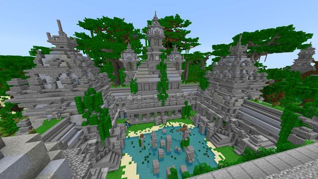 Screenshot from the Minecraft Bedrock DLC Giant Tree Adventure