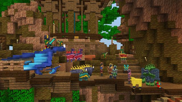 Screenshot from the Minecraft Bedrock DLC Giant Tree Adventure