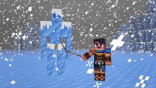 Screenshot from the Minecraft Bedrock DLC Golem Expansion