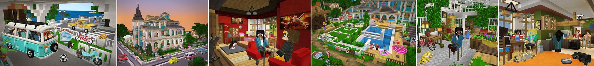 Panorama from the Minecraft Bedrock DLC Happy Family - Roleplay