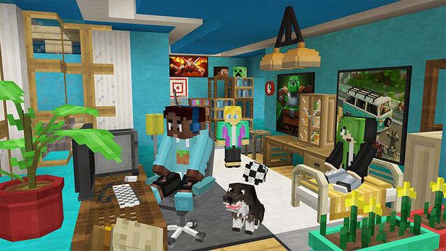 Screenshot from the Minecraft Bedrock DLC Happy Family - Roleplay