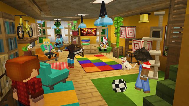 Screenshot from the Minecraft Bedrock DLC Happy Family - Roleplay