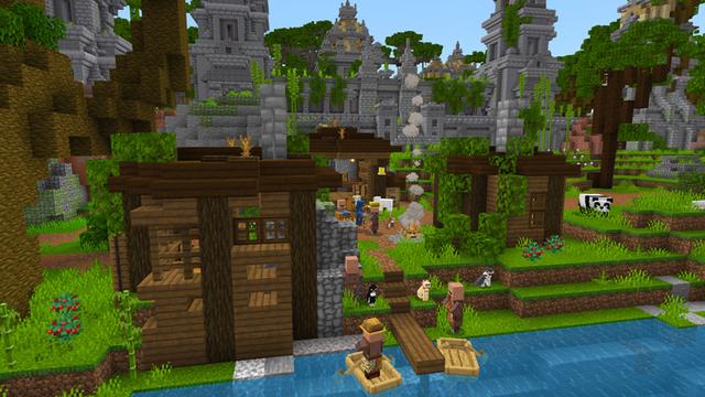 Screenshot from the Minecraft Bedrock DLC Jungle