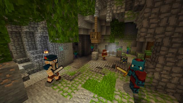 Screenshot from the Minecraft Bedrock DLC Jungle