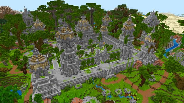 Screenshot from the Minecraft Bedrock DLC Jungle