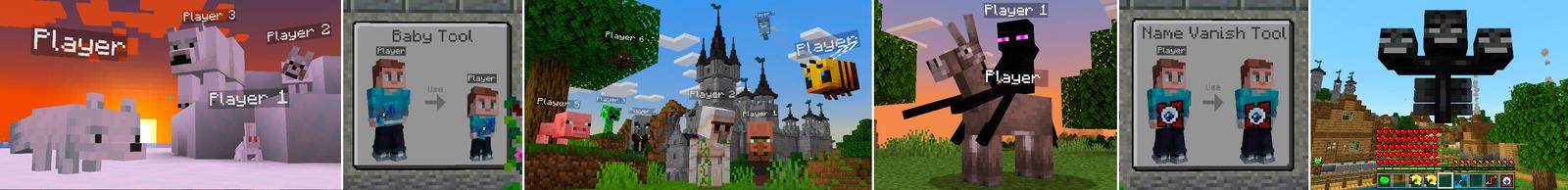 Panorama from the Minecraft Bedrock DLC MORPH into MOBS!