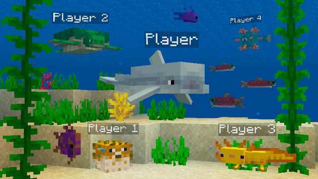 Screenshot from the Minecraft Bedrock DLC MORPH into MOBS!