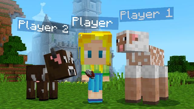 Screenshot from the Minecraft Bedrock DLC MORPH into MOBS!