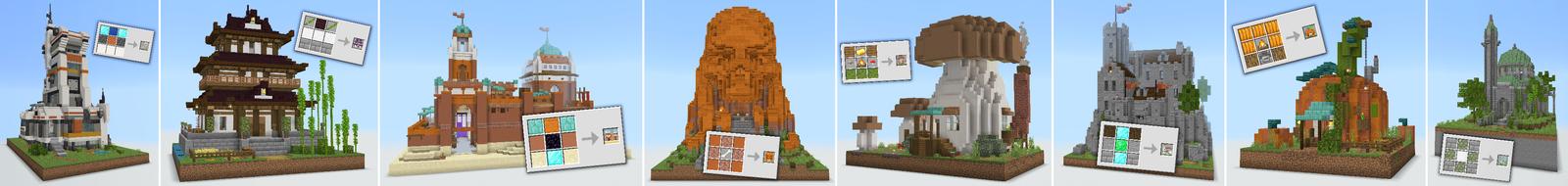 Panorama from the Minecraft Bedrock DLC Portable Base
