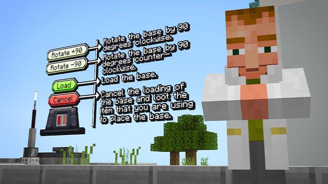 Screenshot from the Minecraft Bedrock DLC Portable Base