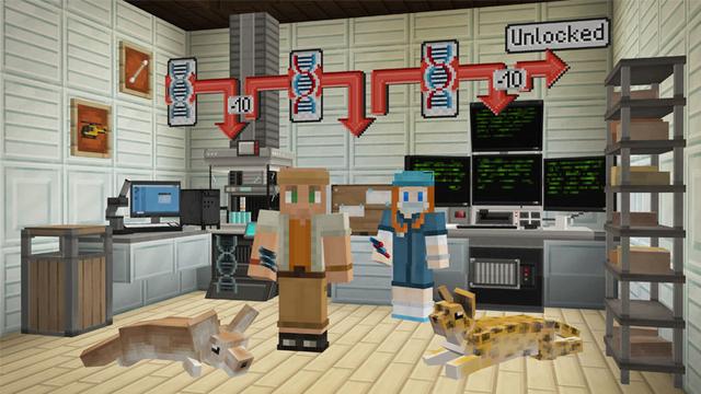 Screenshot from the Minecraft Bedrock DLC Safari Explorers