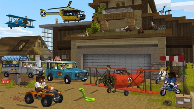 Screenshot from the Minecraft Bedrock DLC Safari Explorers