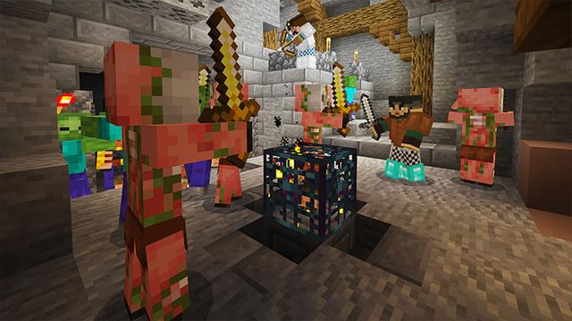 Screenshot from the Minecraft Bedrock DLC Skyblock Adventure