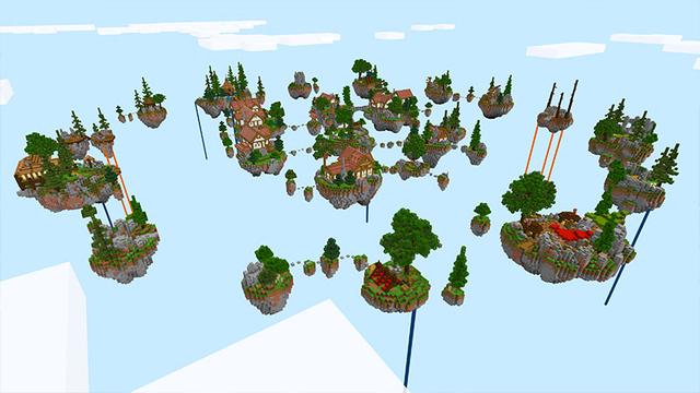 Screenshot from the Minecraft Bedrock DLC Skyblock Adventure