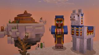 Screenshot from the Minecraft Bedrock DLC Skyblock