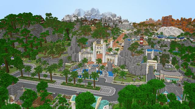 Screenshot from the Minecraft Bedrock DLC The Empty Zoo