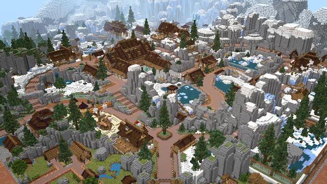 Screenshot from the Minecraft Bedrock DLC The Empty Zoo
