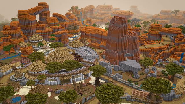 Screenshot from the Minecraft Bedrock DLC The Empty Zoo