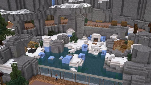 Screenshot from the Minecraft Bedrock DLC The Empty Zoo