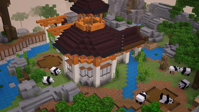 Screenshot from the Minecraft Bedrock DLC The Empty Zoo