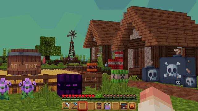 Screenshot from the Minecraft Bedrock DLC TNT