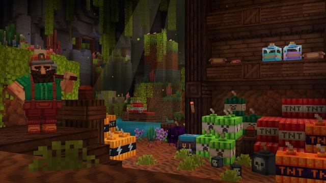 Screenshot from the Minecraft Bedrock DLC TNT