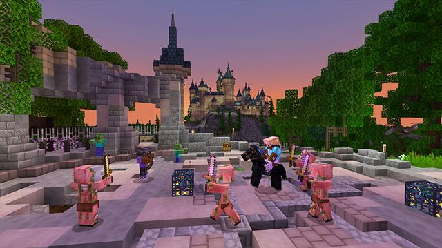 Screenshot from the Minecraft Bedrock DLC Wizard World