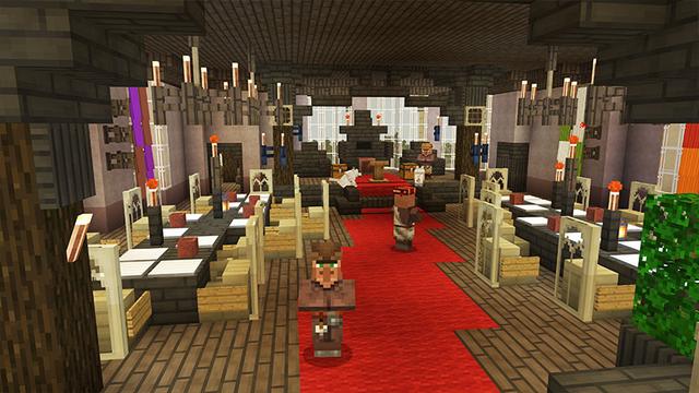 Screenshot from the Minecraft Bedrock DLC Wizard World