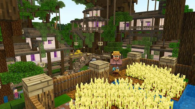 Screenshot from the Minecraft Bedrock DLC Wizard World