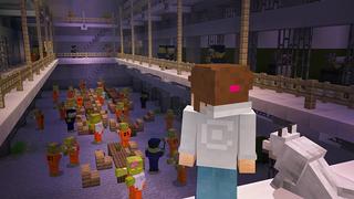 Screenshot from the Minecraft Bedrock DLC Zombie Bunker Challenge