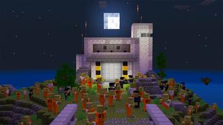 Screenshot from the Minecraft Bedrock DLC Zombie Bunker Challenge